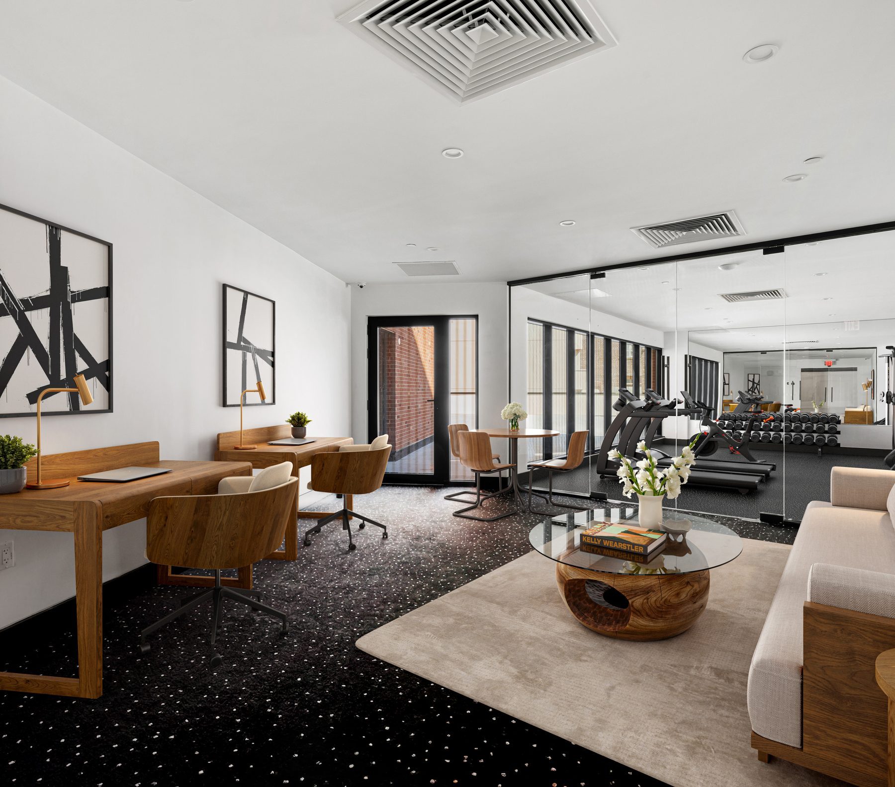 Resident coworking lounge